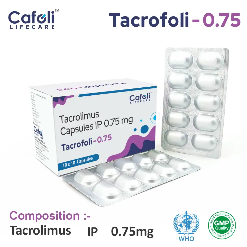 Tacrolimus 0.75 mg Capsule PCD Pharma Franchise